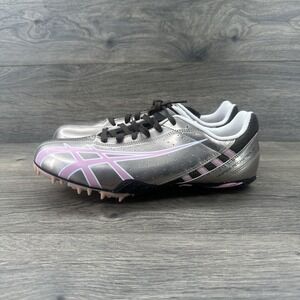Asics Hyper Rocket Track Spikes Women's Size 9.5 Silver Pink